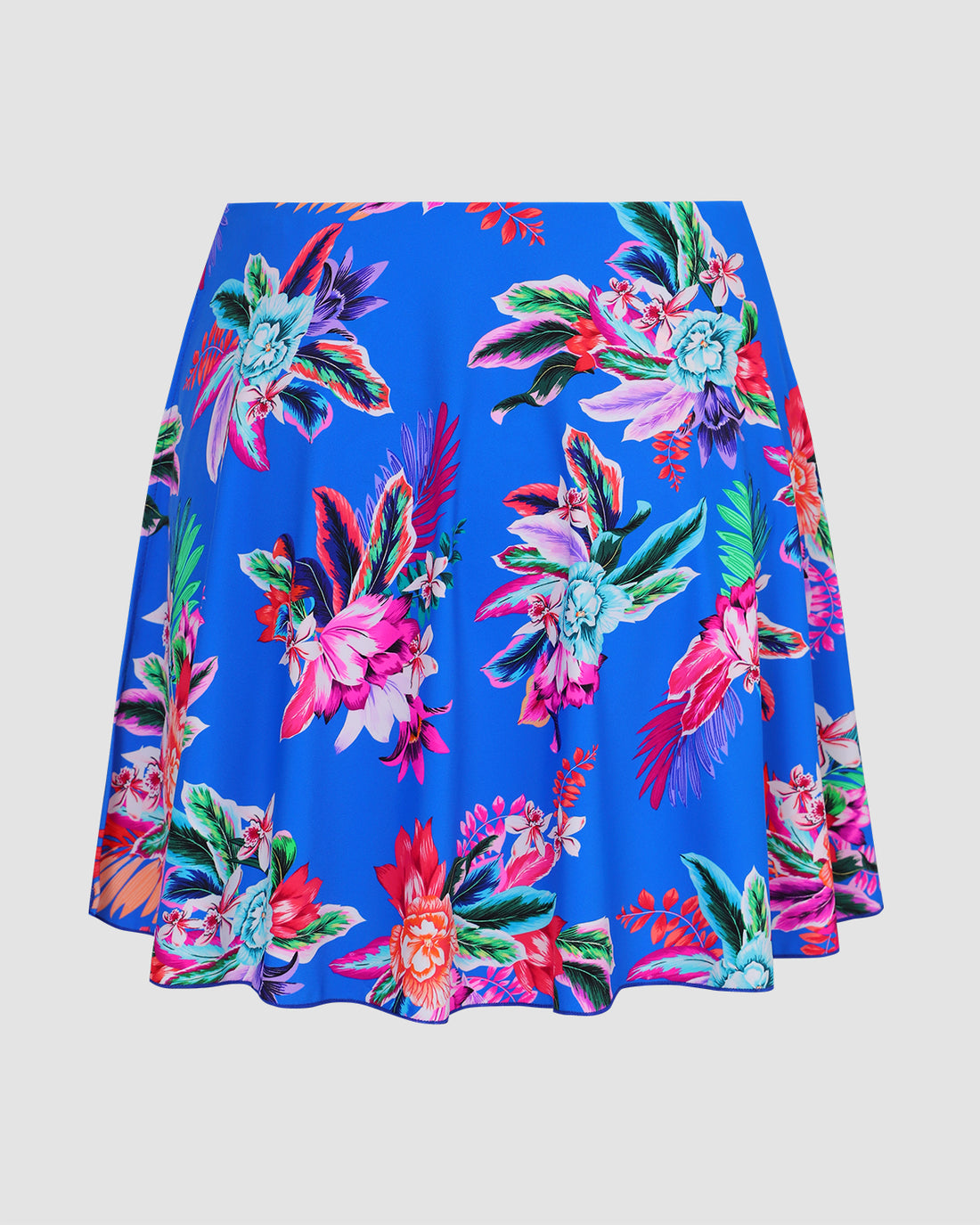 Sky Blue Floral Multi Way Cover-Up Beach Skirt With Panty