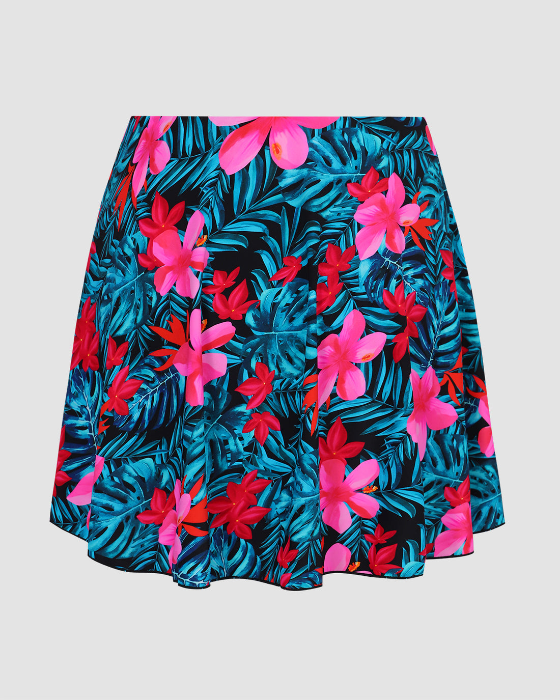 Tropical Floral Multi Way Cover-Up Beach Skirt With Panty